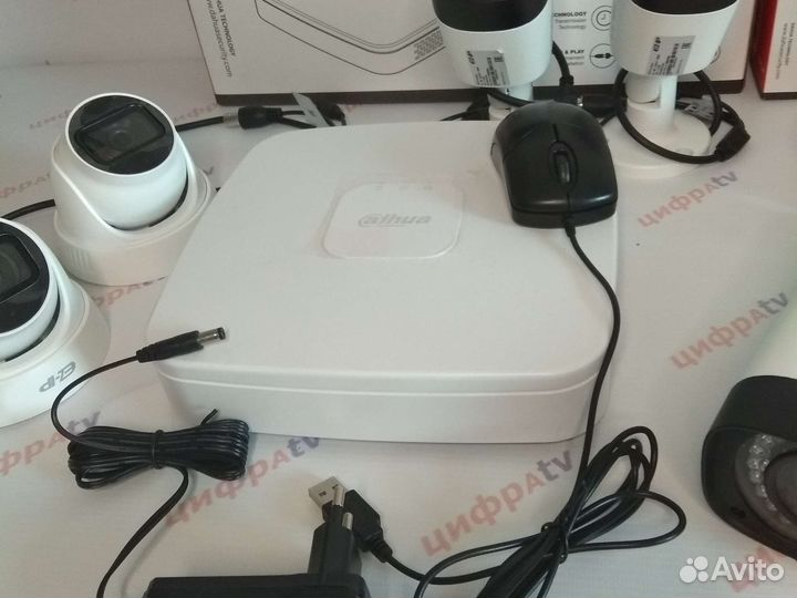 Видеонаблюдение 4Мп Dahua 14 камер IP варио