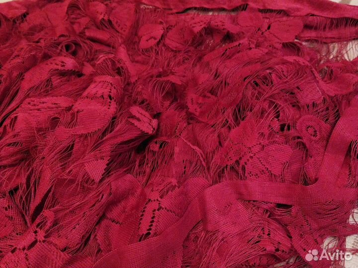 Нитяные шторы бабочки. Светло-бардовый