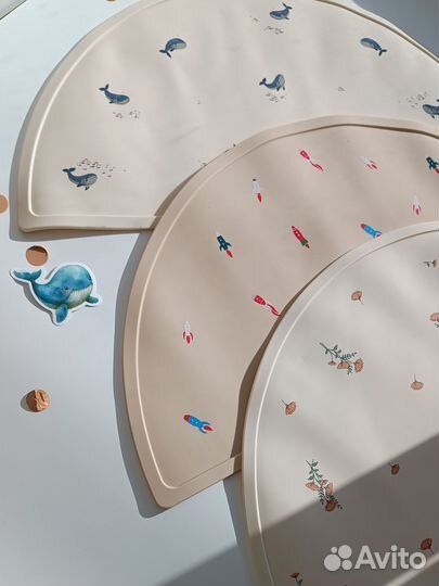 Силиконовый коврик на стол для прикорма малыша