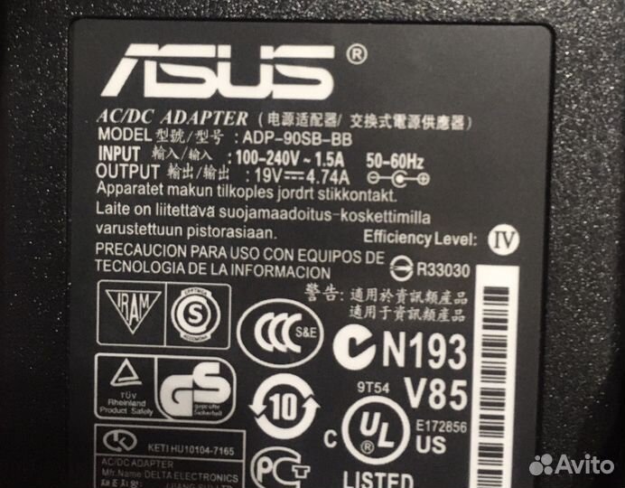 Блок питания для ноутбука asus 19v 4.74A