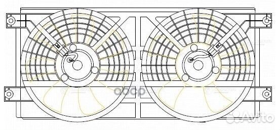 Вентилятор радиатора кондиционера lfac1750 luzar