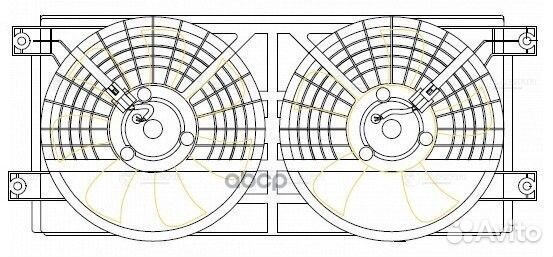 Вентилятор радиатора кондиционера lfac1750 luzar