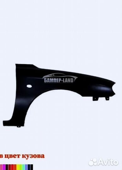 Крыло правое KIA spectra Новое любой цвет