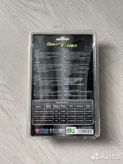Корпусный вентилятор Titan green vision
