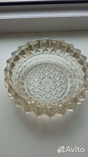 Салатник-конфетница из свинцового стекла, 70-е г