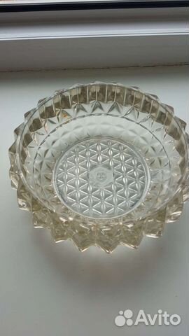 Салатник-конфетница из свинцового стекла, 70-е г