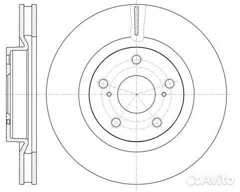 Диск тормозной 61189.10 Remsa