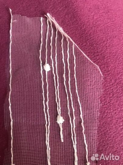 Отрез белой новой нежной тюли