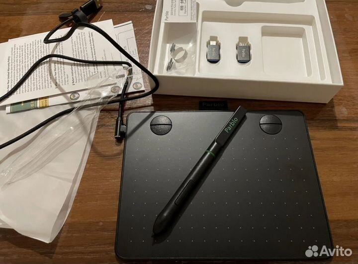 Графический планшет для рисования parblo A640 V2