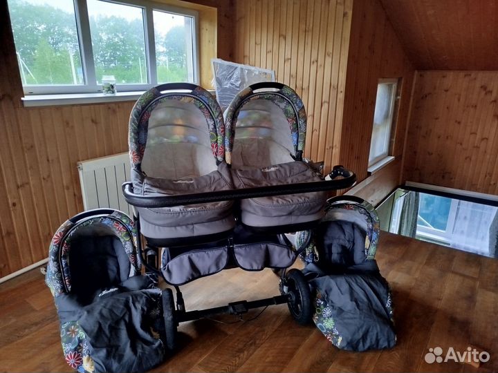 Коляска для двойни 2 в 1