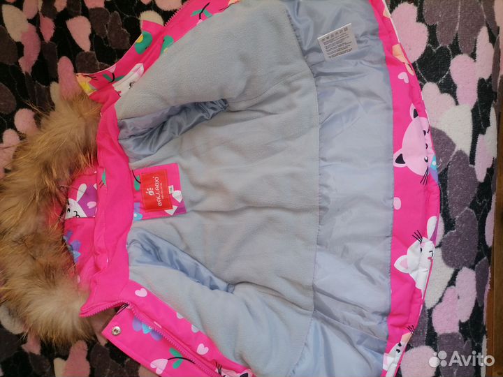 Зимний комбинезон для девочки 74 80