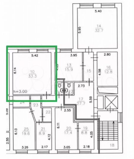 Сдам офисное помещение, 39.6 м²