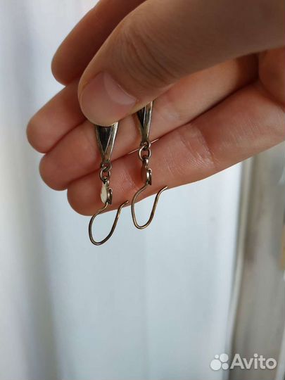 Серьги серебро 925 винтаж СССР