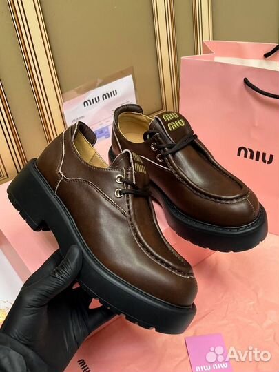 Оксфорды Туфли Лоферы Miu Miu Размер 36-40