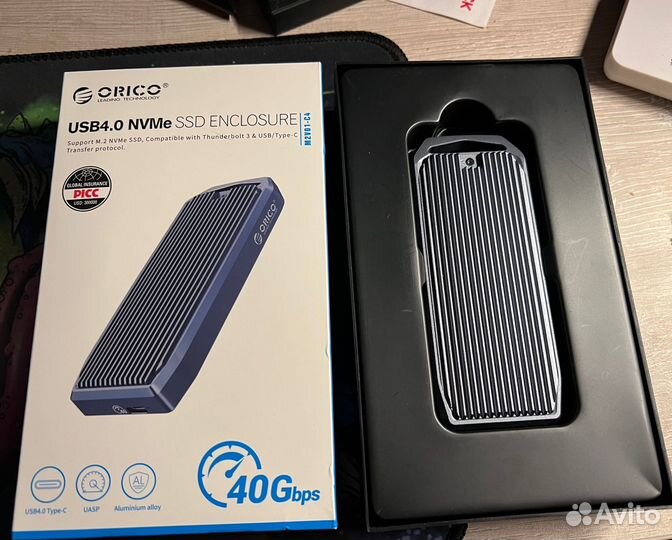 Внешний корпус для SSD M2 Orico M2V01-C4 40 Гбит/с