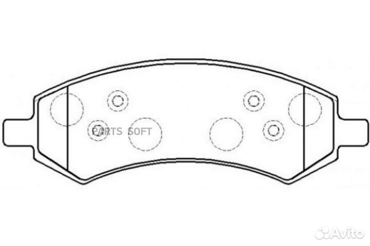 Колодки тормозные дисковые перед