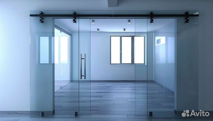 Двери из закаленного стекла