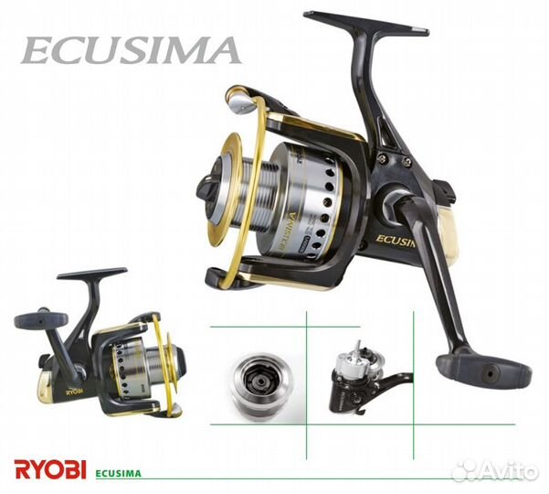 Катушка ryobi ecusima 1000-8000