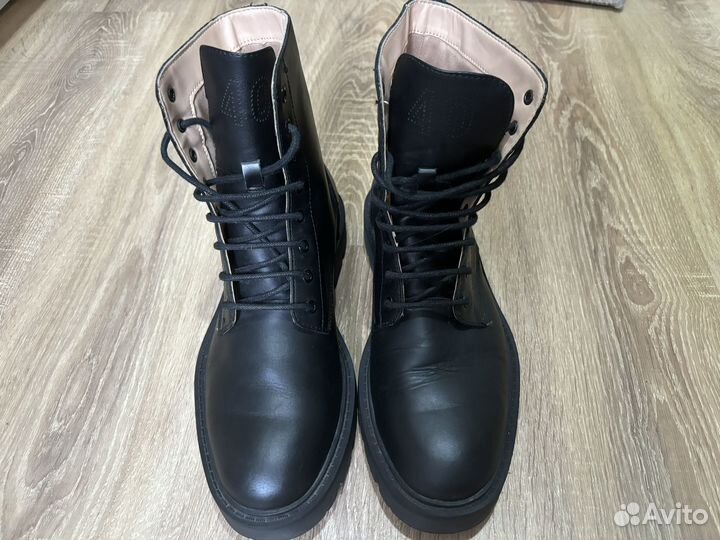 Ботинки zara 40 кожаные