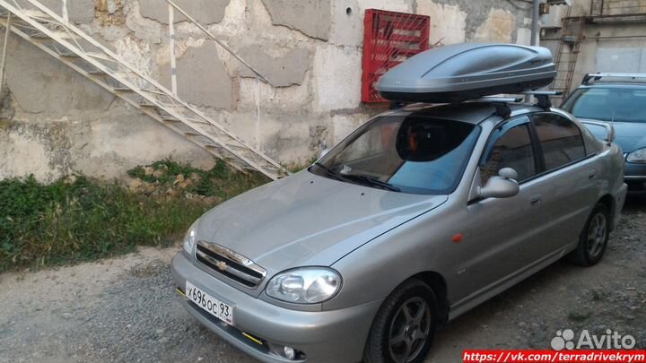 Автобокс(багажник) на крышу Daewoo-Chevrolet Lanos