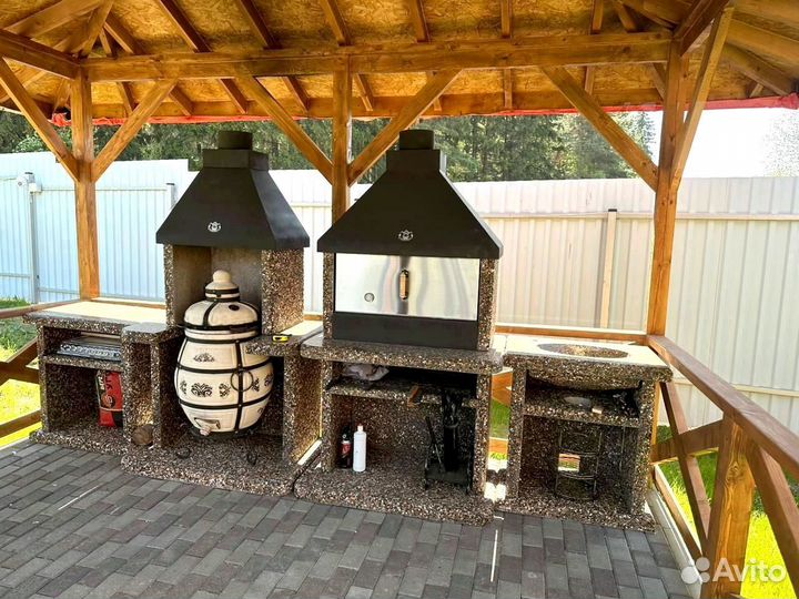 Печь барбекю, гриль, мангал