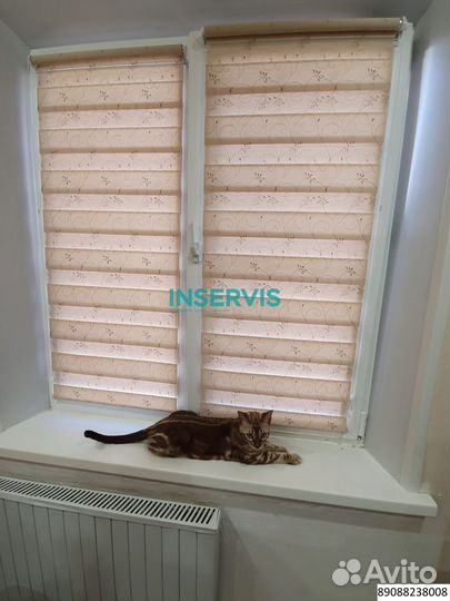 Зебра день ночь рулонные шторы