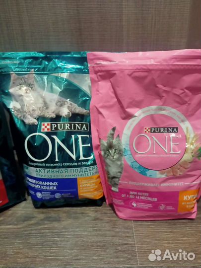 Purina One, 3 кг и 1.5кг разные возможна доставка