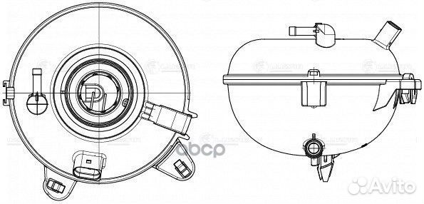Бачок расширит. охл. жидкости skoda octavia A7