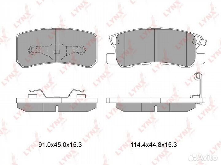 Колодки тормозные peugeot 4007/mitsubishi pajero I