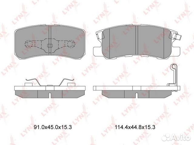 Колодки тормозные peugeot 4007/mitsubishi pajero I