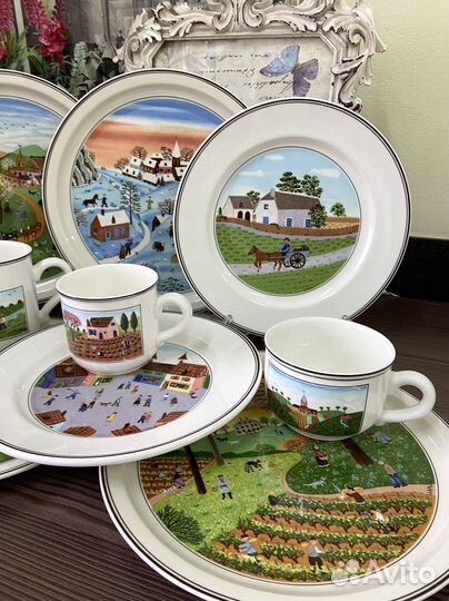 Тарелки и чашки Villeroy& Boch