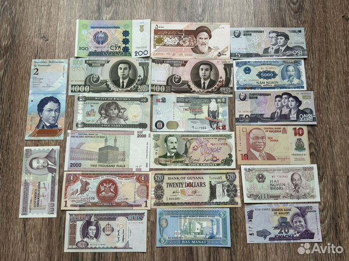 Набор Иностранных банкнот 20шт 