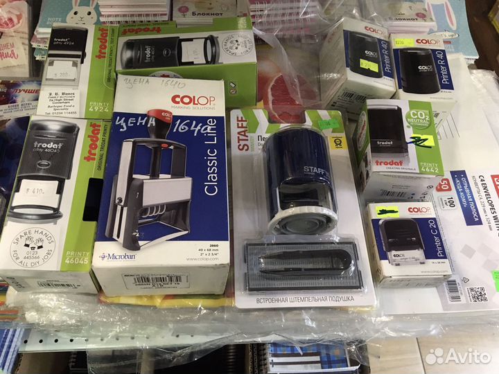 Штамп датер оснастка печать подушечка