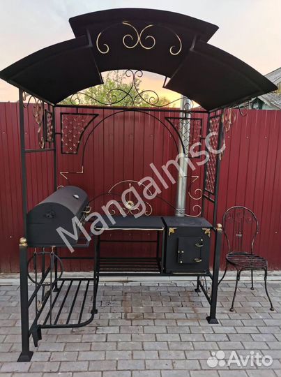 Мангал с крышей