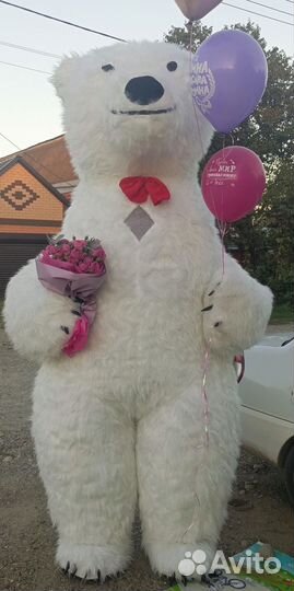 Белый мишка поздравление