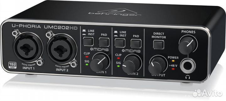 Аудиоинтерфейс Behringer UMC202HD