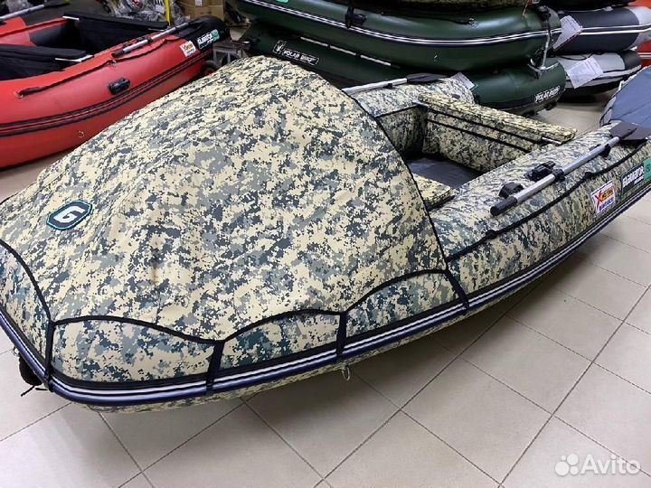 Лодка gladiator E350(X-motors edition,камуфляж)