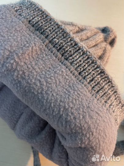 Шапка зимняя тыковка и шапка+снуд новая