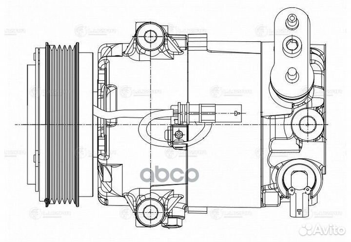 Компрессор кондиционера opel astra J 1.4T 09- lcac