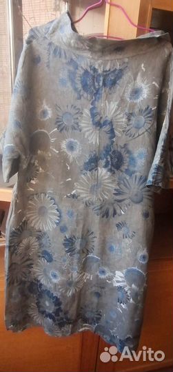 Платье женское льняное