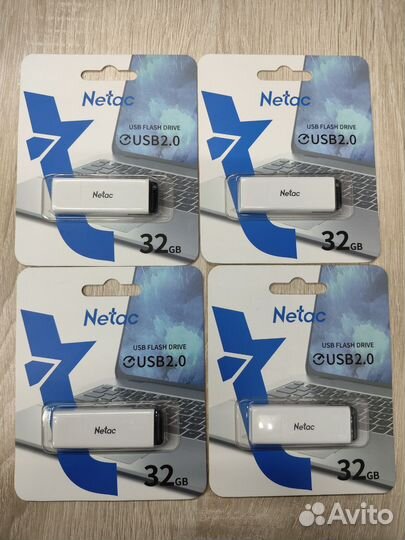 Новая USB флешка 32гб netac usb 2.0