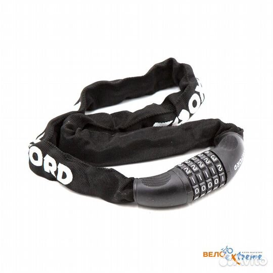 Oxford Combi Chain 6 Замок цепной кодовый чёрный