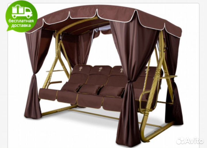 Беседка садовая шатер качели для дома и дачи