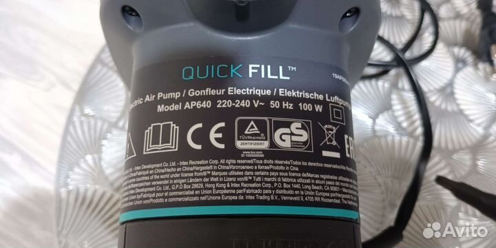 Насос Intex quick fill AP640