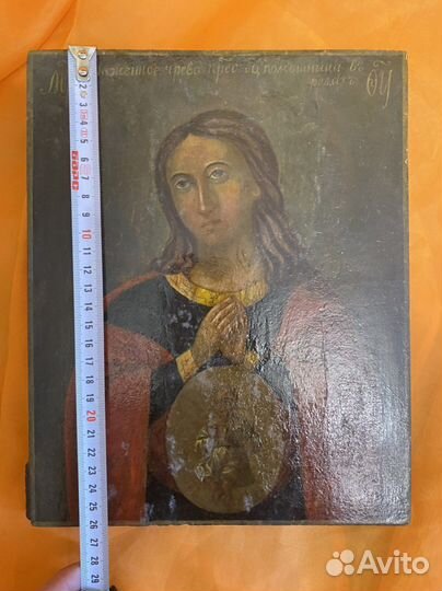Старинная икона Помощница в родах 19 век