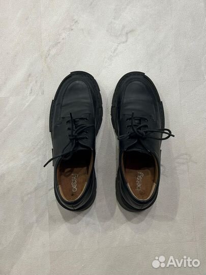 Туфли лоферы полуботинки черные