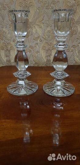 Подсвечники хрустальные