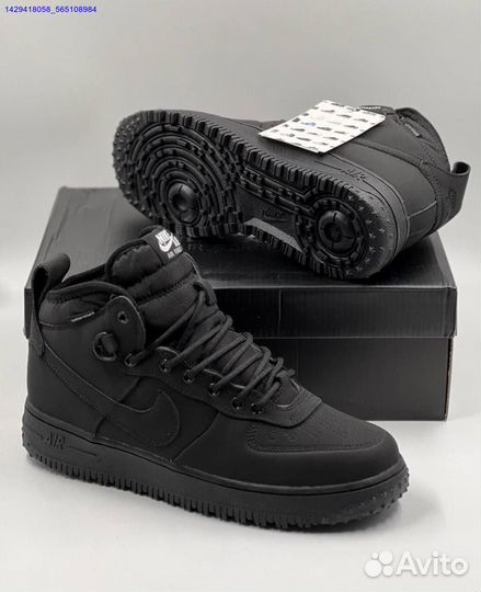 Кроссовки Nike Air Force 1 Duckboot (с мехом) (Арт.43614)