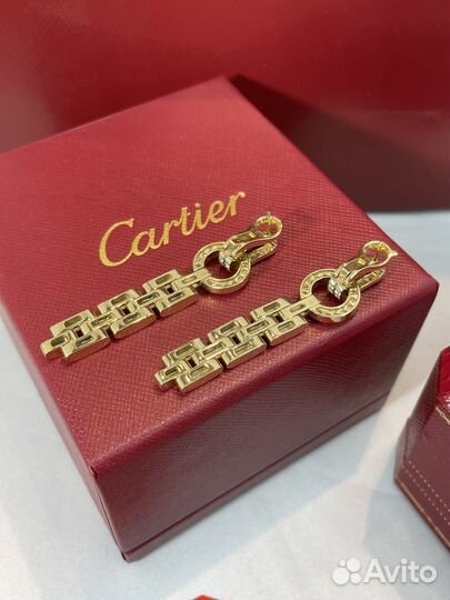 Серьги cartier agrafe