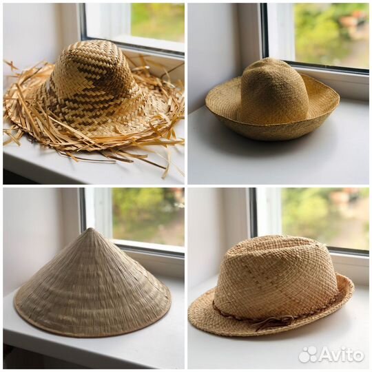 Шляпы натуральная соломка